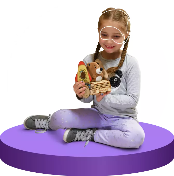 Girl on podium